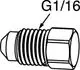 Abbildung eines Entlüftungsstopfens mit abgerundetem Ende und Gewinde, hergestellt von IMI Hydronic Engineering, zur Verwendung in Heizungsanlagen.